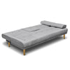 Artiss Sof Bed 188cm – Grey Faux Linen