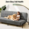 Artiss 3-Seater Sofa Bed 1.9m Adjustable Innerspring Futon Couch Grey