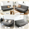 Artiss 3-Seater Sofa Bed 1.9m Adjustable Innerspring Futon Couch Grey