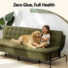 Artiss 3-Seater Sofa Bed 1.9m Adjustable Innerspring Futon Couch Green