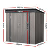 Garden Shed 1.95x1.31m – Steel Outdoor Storage with Double Doors