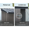 Garden Shed 1.95x1.31m – Steel Outdoor Storage with Double Doors