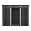 Garden Shed 2.38x1.31m – Metal Outdoor Storage with Sliding Door