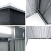 Garden Shed 2.38x1.31m – Metal Outdoor Storage with Sliding Door
