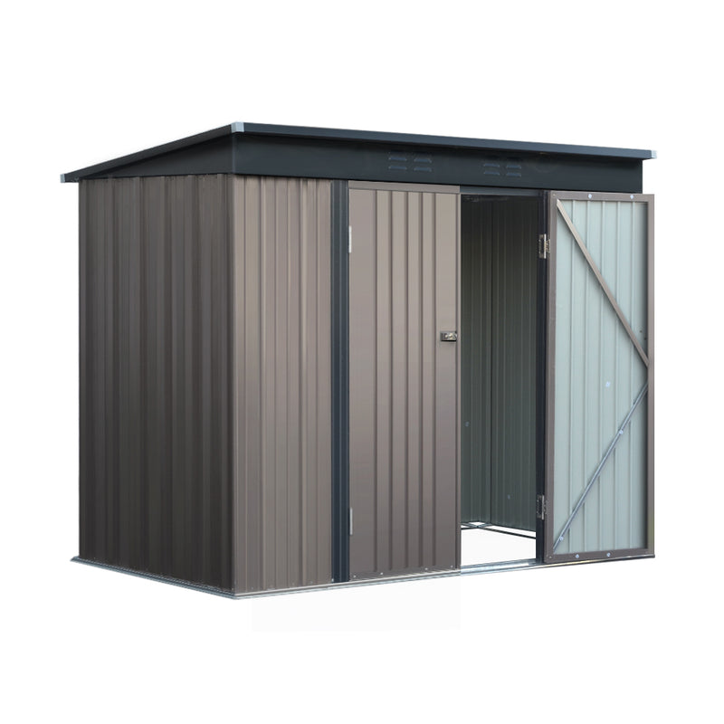 Garden Shed 2.31x1.31m – Metal Outdoor Storage with Double Doors
