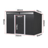 Garden Shed 2.60x1.95m – Outdoor Storage & Workshop Shelter