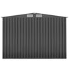 Garden Shed 2.58x3.14m – Metal Base Outdoor Storage with Sliding Door