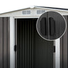 Garden Shed 2.58x2.07m – Metal Base Outdoor Storage with Double Doors
