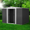 Garden Shed 2.58x2.07m – Metal Base Outdoor Storage with Double Doors