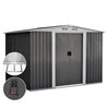 Garden Shed 2.58x2.07m – Metal Base Outdoor Storage with Double Doors
