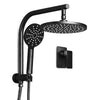 Cefito 9″ Rain Shower Head Set with Handheld & Mixer Tap – Black