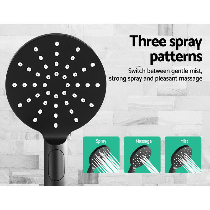 Cefito 9″ Rain Shower Head Set with Handheld & Mixer Tap – Black