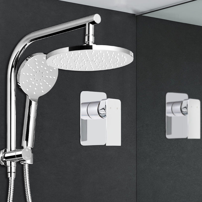 Cefito 9″ Rain Shower Head Set with Handheld & Mixer Tap – Chrome