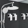 Cefito 9″ Twin Tap Rain Shower Head Set with Handheld – Chrome
