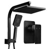Cefito 8″ Square Rain Shower Head Set with Handheld & Mixer Tap – Black