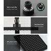 Cefito 8″ Square Rain Shower Head Set with Handheld – Twin Tap Black