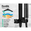 Cefito 8″ Square Rain Shower Head Set with Handheld – Twin Tap Black