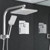 Cefito 8″ Square Rain Shower Head Set with Handheld & Mixer Tap – Chrome