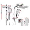 Cefito 8″ Square Rain Shower Head Set with Handheld – Twin Tap Chrome