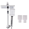 Cefito 8″ Square Rain Shower Head Set with Handheld – Twin Tap Chrome