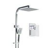 Cefito 10″ Square Rain Shower Head Set with Handheld & Mixer Tap – Chrome