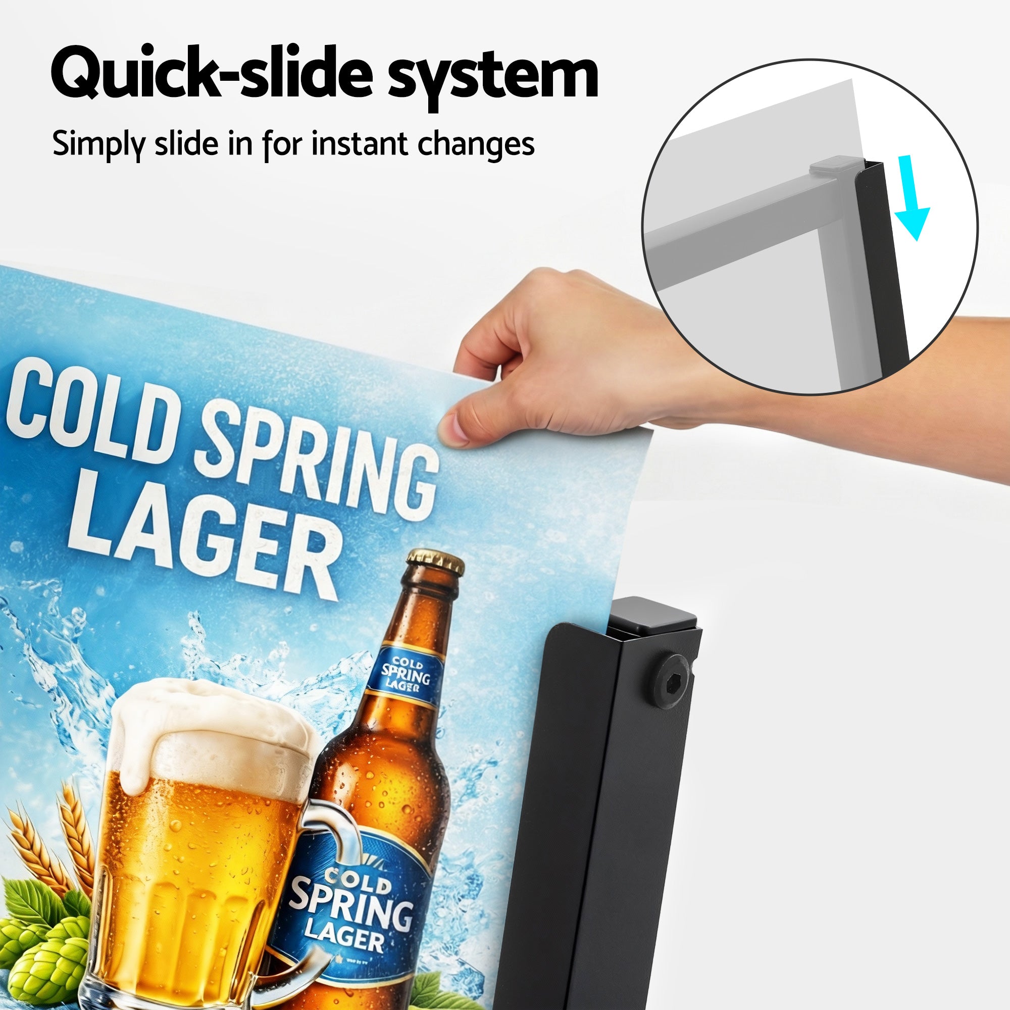 A1 Frame Outdoor Poster Display Board – Single Sided