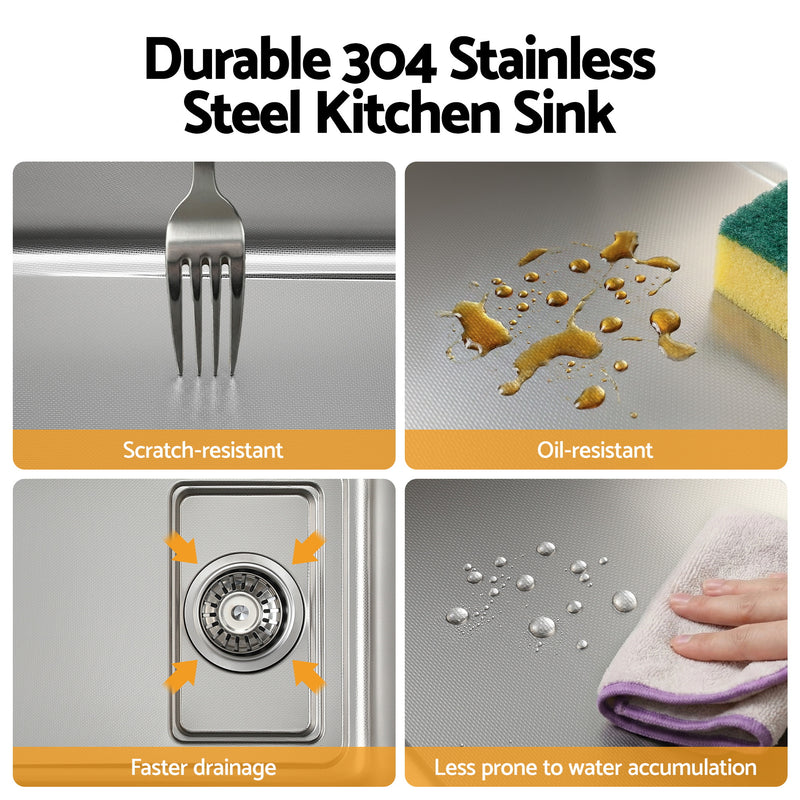 Cefito 304 Stainless Steel Bar Sink – Millet Grain