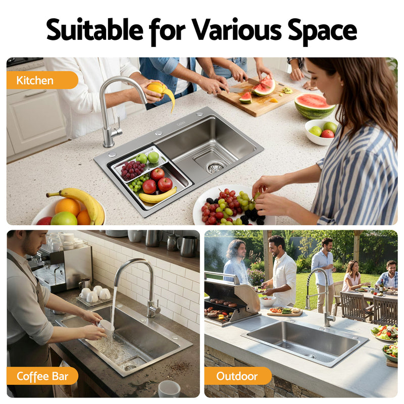 Cefito 304 Stainless Steel Bar Sink – Millet Grain