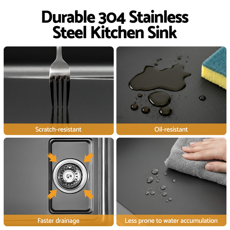 Cefito 304 Stainless Steel Bar Sink – Millet Grain