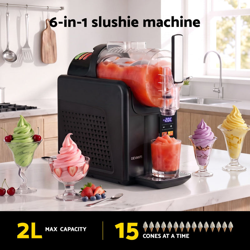 Devanti 2L Slushie Machine – Black