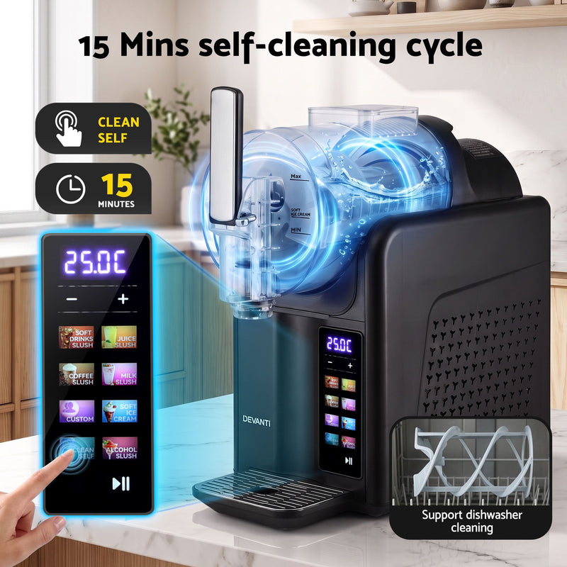 Devanti 2L Slushie Machine – Black