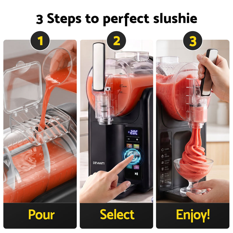 Devanti 2L Slushie Machine – Black
