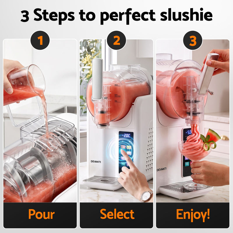 Devanti 2L Slushie Machine – White