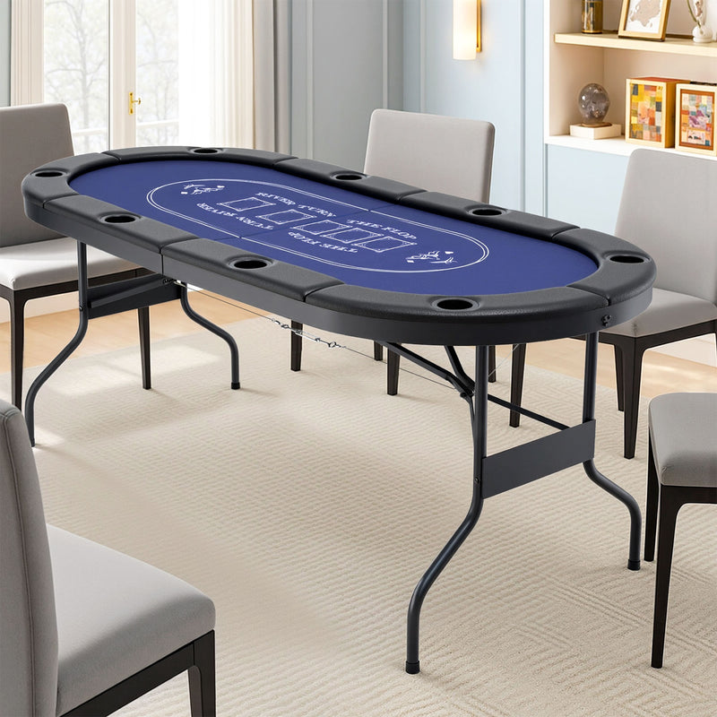 183cm Folding Poker Table Top – 8 Player
