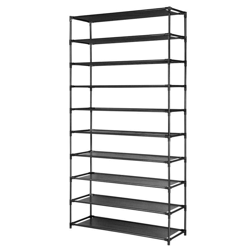 Artiss Shoe Rack 50 Pairs 10-Tier Black