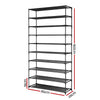 Artiss Shoe Rack 50 Pairs 10-Tier Black