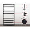 Artiss Shoe Rack 50 Pairs 10-Tier Black