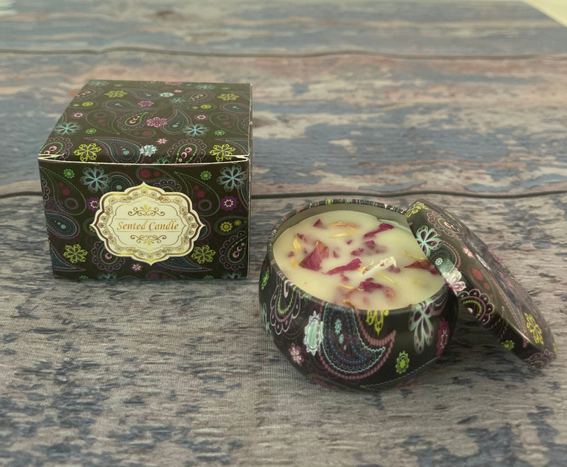 Small Scented Candle Set - 4 Soy Wax Candles, Travel Candle Set