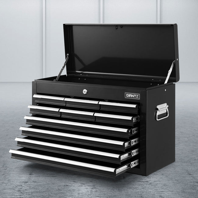 Giantz 10-Drawer Tool Chest Cabinet – Black Garage Storage Organiser