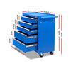 5-Drawer Tool Chest Trolley Cabinet – Blue