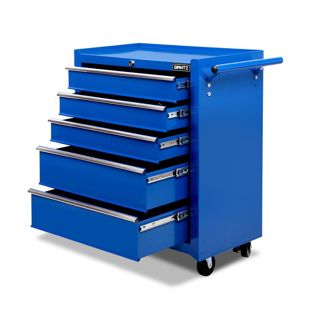 5-Drawer Tool Chest Trolley Cabinet – Blue