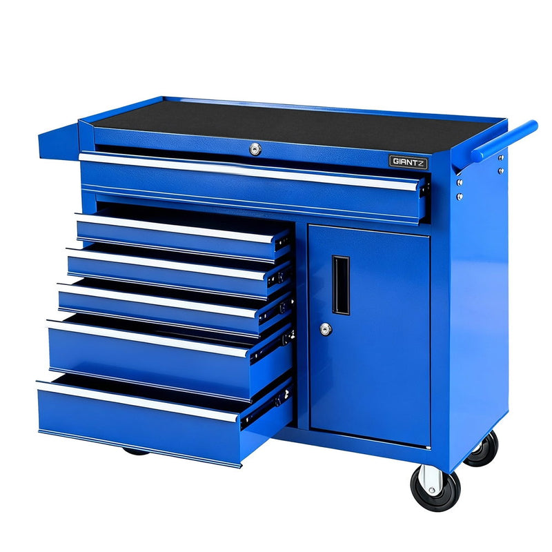 6-Drawer Tool Chest Trolley Cabinet – Mobile Garage Toolbox Organiser