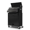 7-Drawer Tool Chest Trolley Cabinet – Black Garage Storage Toolbox
