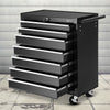 7-Drawer Tool Chest Trolley – Black Garage Toolbox