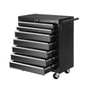 7-Drawer Tool Chest Trolley – Black Garage Toolbox