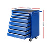 7-Drawer Tool Chest Trolley – Blue Garage Toolbox