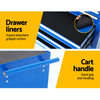 7-Drawer Tool Chest Trolley – Blue Garage Toolbox