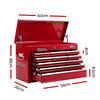 9-Drawer Tool Chest Cabinet – Red Garage Storage Organiser