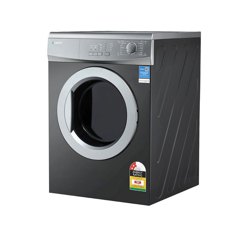 Devanti 7kg Vented Tumble Dryer – Grey