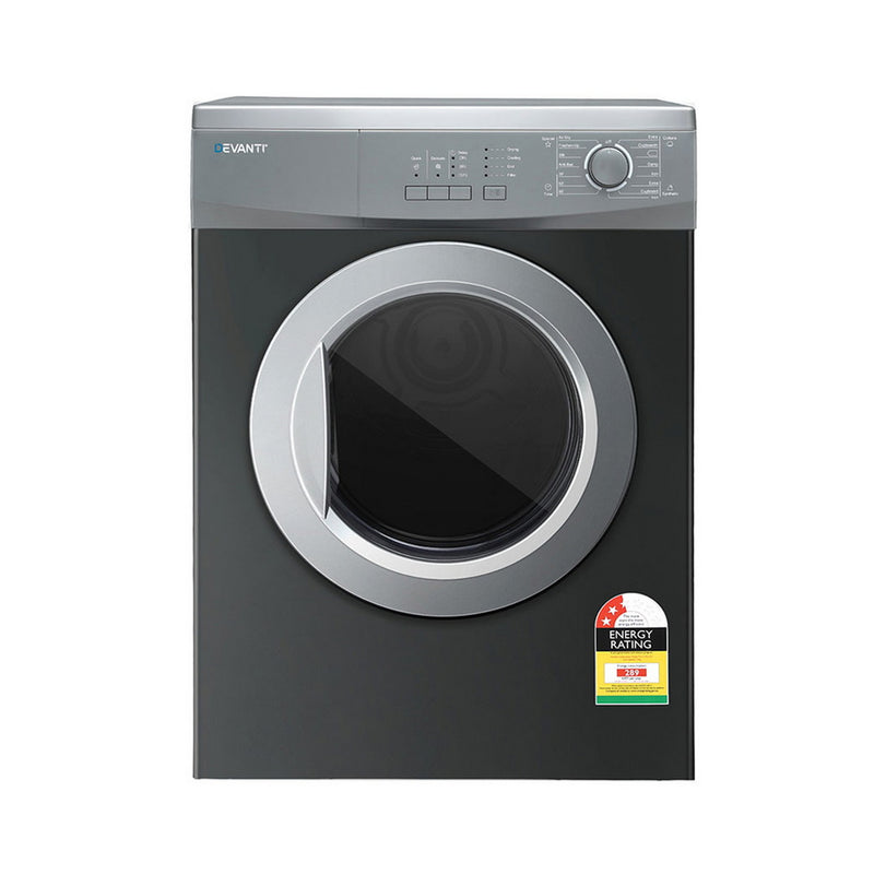 Devanti 7kg Vented Tumble Dryer – Grey
